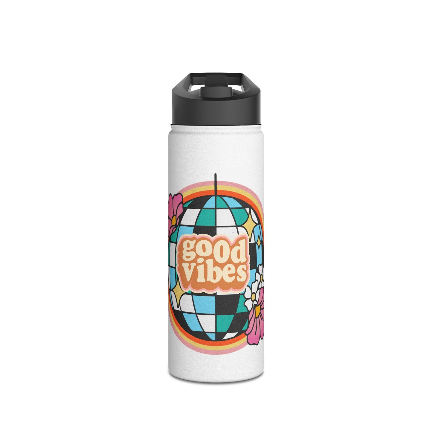 Good Vibes Stainless Steel Water Bottle