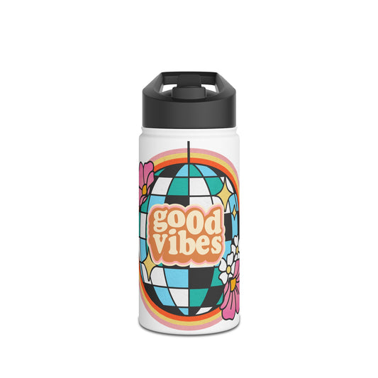 Good Vibes Stainless Steel Water Bottle