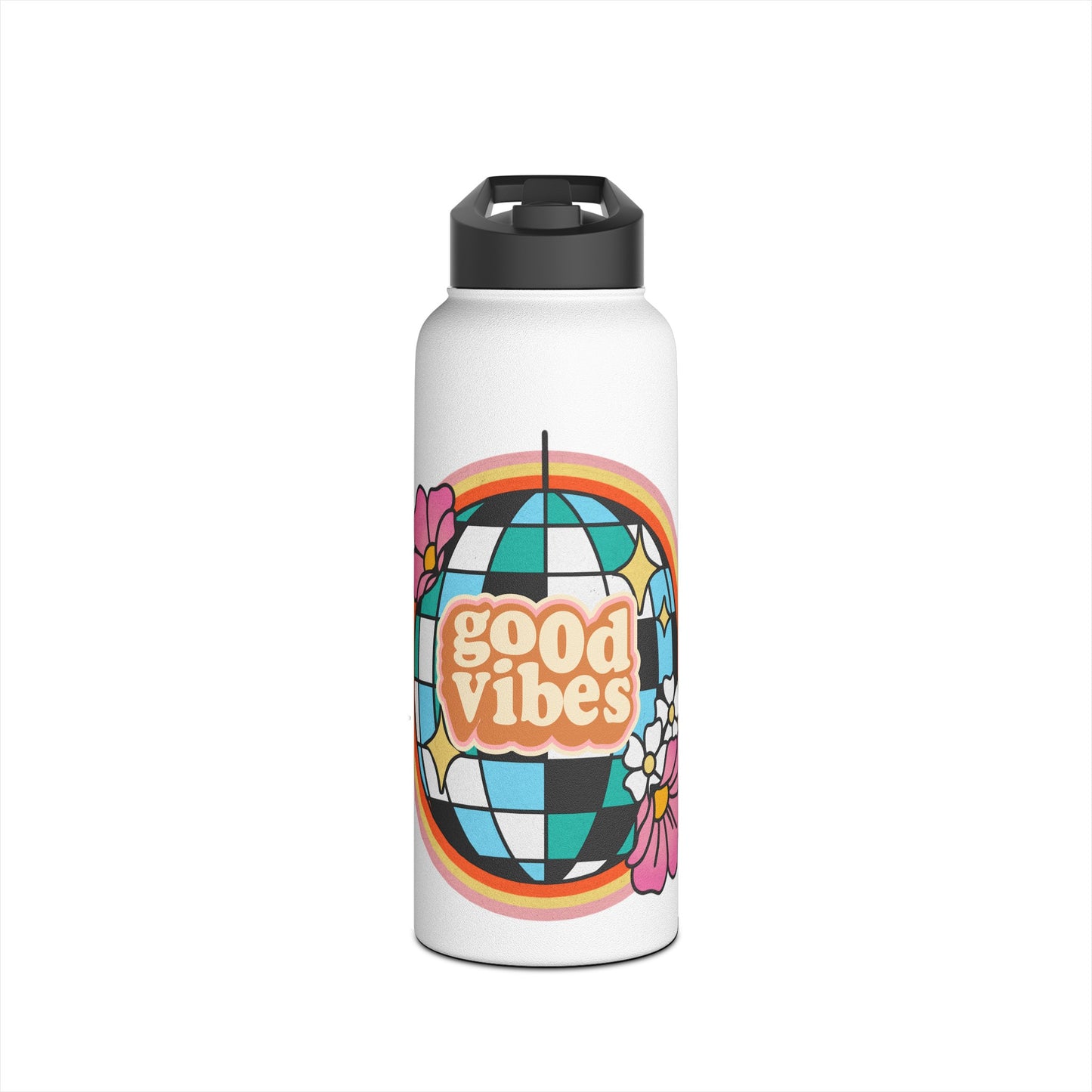 Good Vibes Stainless Steel Water Bottle